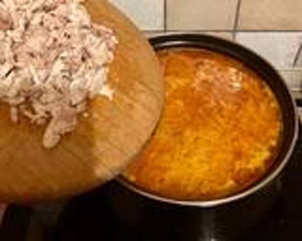 Украинский борщ на курином бульоне с фасолью - 15 фото