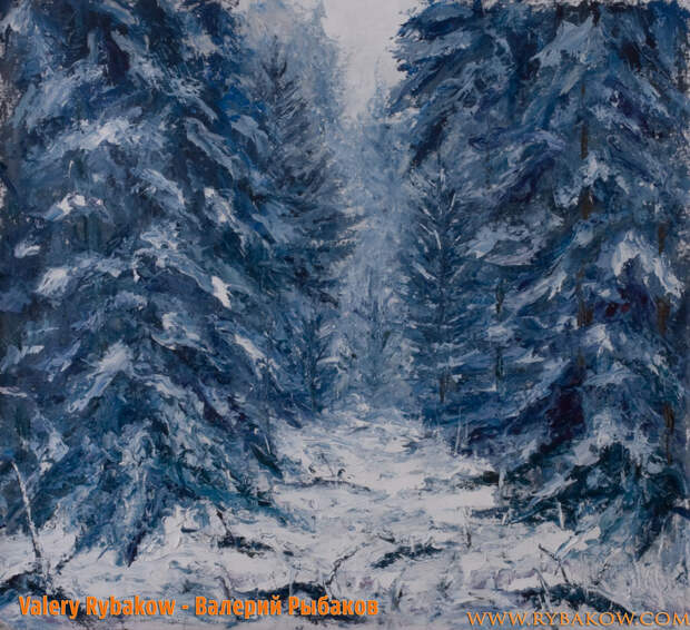 Зимний пейзаж - Прогулка в зимнем лесу.