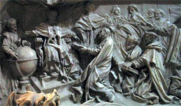 Введение григорианского календаря. Барельеф на могиле папы Григория XIII в Соборе Святого Петра в Риме.