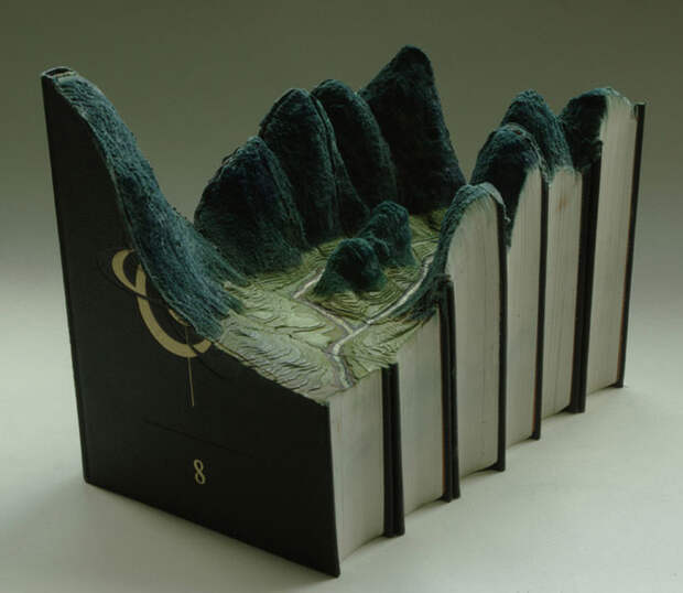 Скульптуры горных пейзажей из книг
