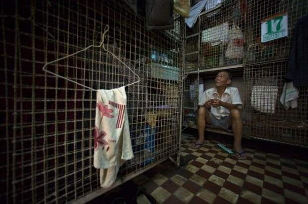 Жизнь в клетках на улицах Гонконга