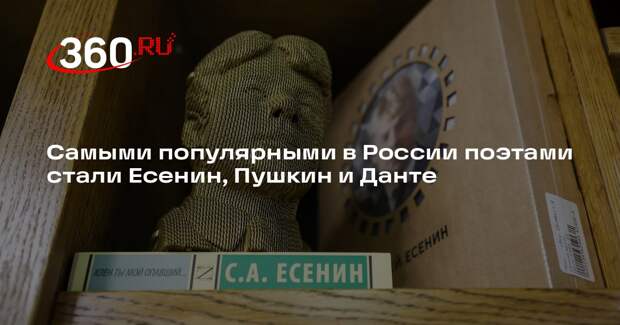 Самыми популярными в России поэтами стали Есенин, Пушкин и Данте