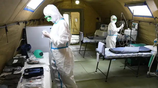 В мобильном госпитале в Чите лечатся 14 пациентов с коронавирусом