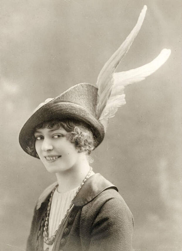 Дамская шляпка седерины 1910-х