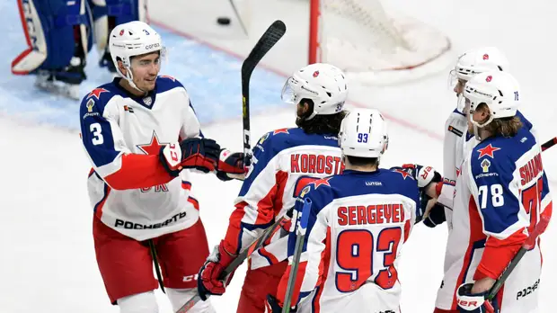 ЦСКА в десятый раз подряд вышел в плей-офф КХЛ