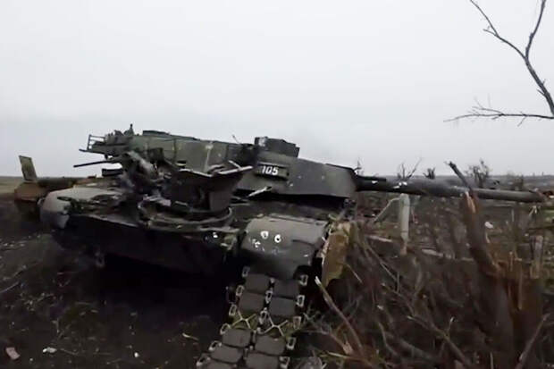 Минобороны РФ: на авдеевском направлении танк Abrams уничтожен ударом "Ланцета"