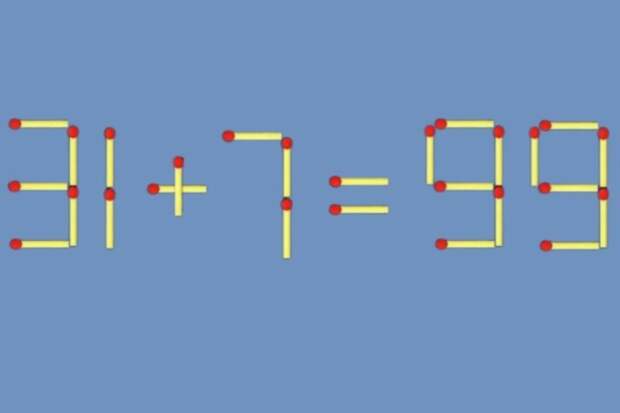 Передвиньте одну спичку: задача, которая проверит вашу логику