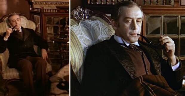 5 киноляпов из "Приключений Шерлока Холмса и доктора Ватсона" актер, кино, киноляп, подборка, фильм, шерлок холмс