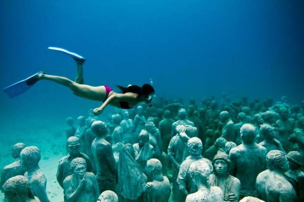 музей, Канкун, под водой
