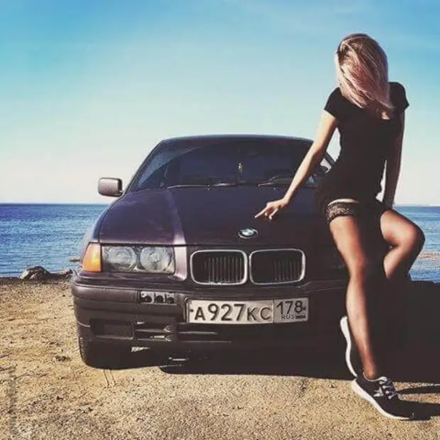 BMW m5 e39 девушка