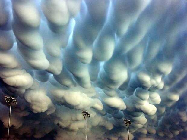 Трубчатые облака природа, природные явления, удивительная природа