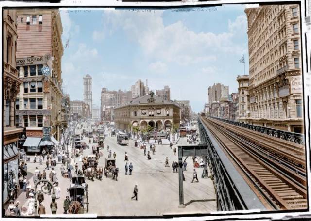 Америка на старых фотографиях после колоризации