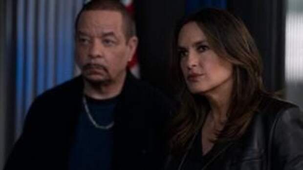 Benson and Fin standing together looking determined on Law & Order: SVU Season 26 Episode 15