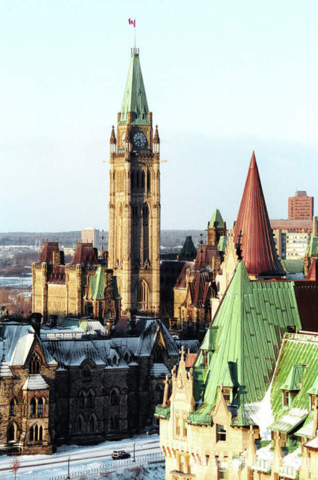 Башня Мира (Peace Tower), часть здания Парламента, Оттава, Канада