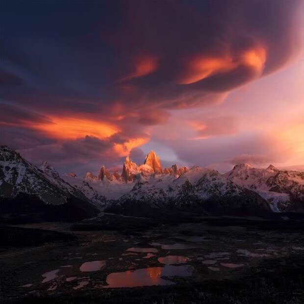Вершина Фицрой, Патагония, Аргентина, Сяо Чжу (Xiao Zhu) в мире, красиво, красивые места, красивый вид, природа, фото, фотоконкурс