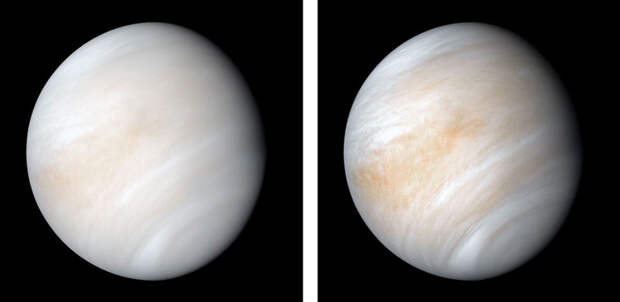 Рис. 1. Снимок Венеры, сделанный 7 февраля 1974 года космическим аппаратом Mariner 10