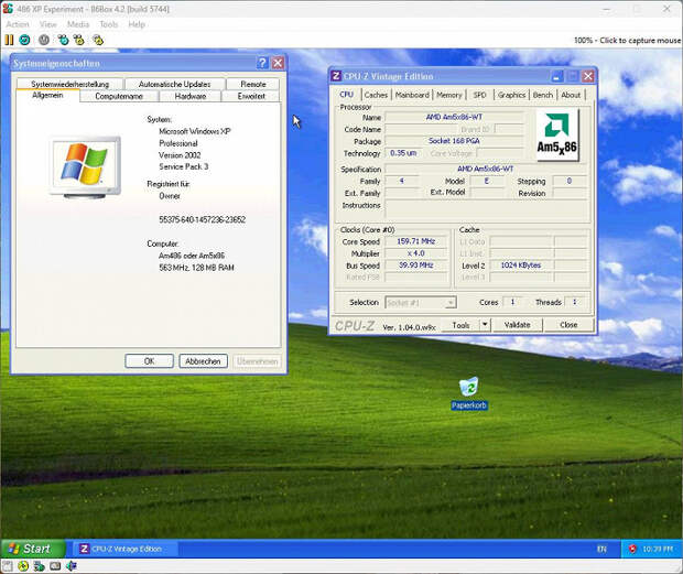 Windows XP удалось запустить на процессоре из 1989 года. Ранее считалось, что Intel i486 совершенно несовместим с намного более современной ОС