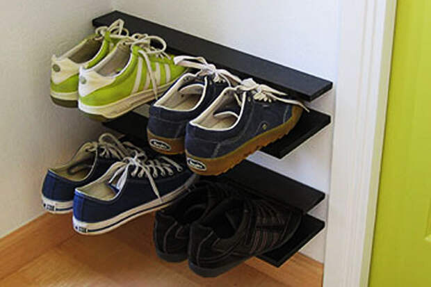 17 интересных идей Как хранить обувь