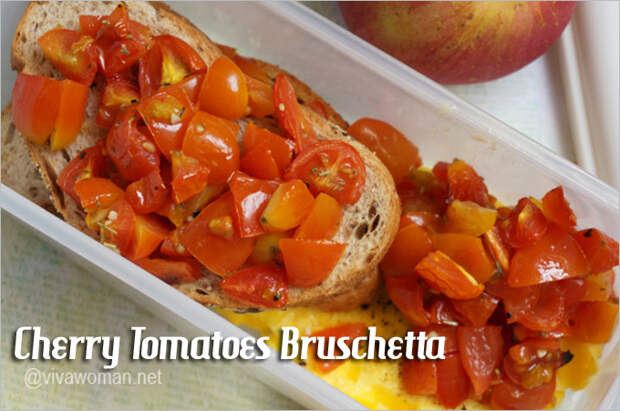 Cherry Tomatoes Bruschetta Lunchbox Idea Beauty Lunchbox Ideas: 5 Easy Sandwich Recipes