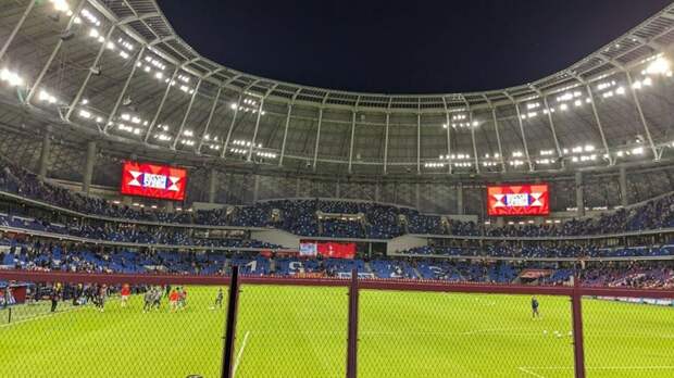 Фоторепортаж из "ВТБ Арены" перед игрой между сборными России и Сербии