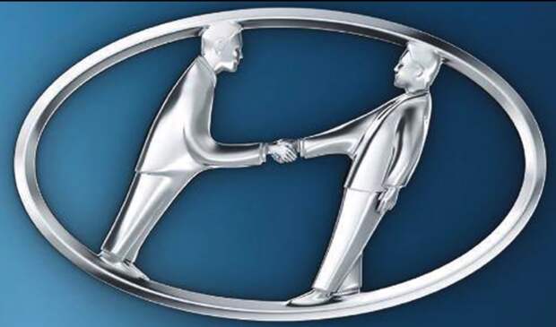 Так выглядел бы логотип Hyundai, если сделать зашифрованную идею зримой. 