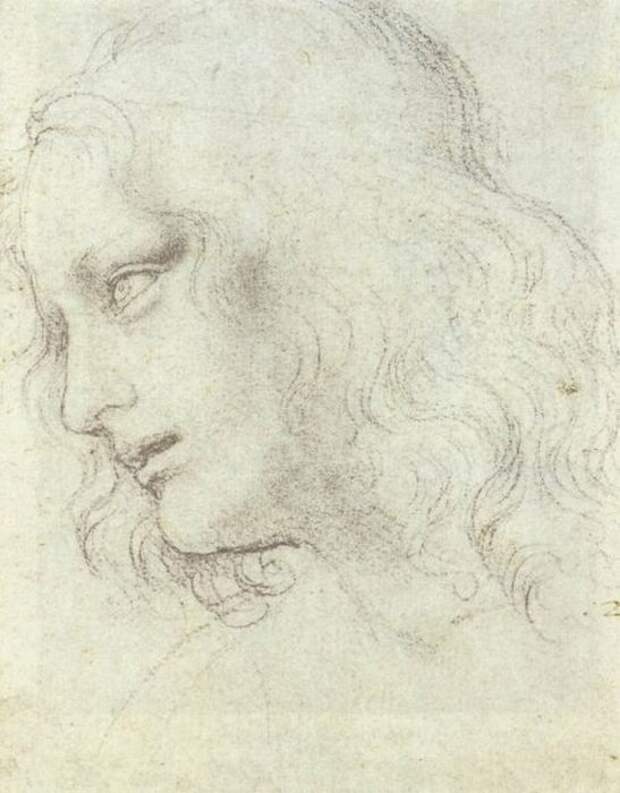 Леонардо да Винчи, набросок «Тайной вечери».