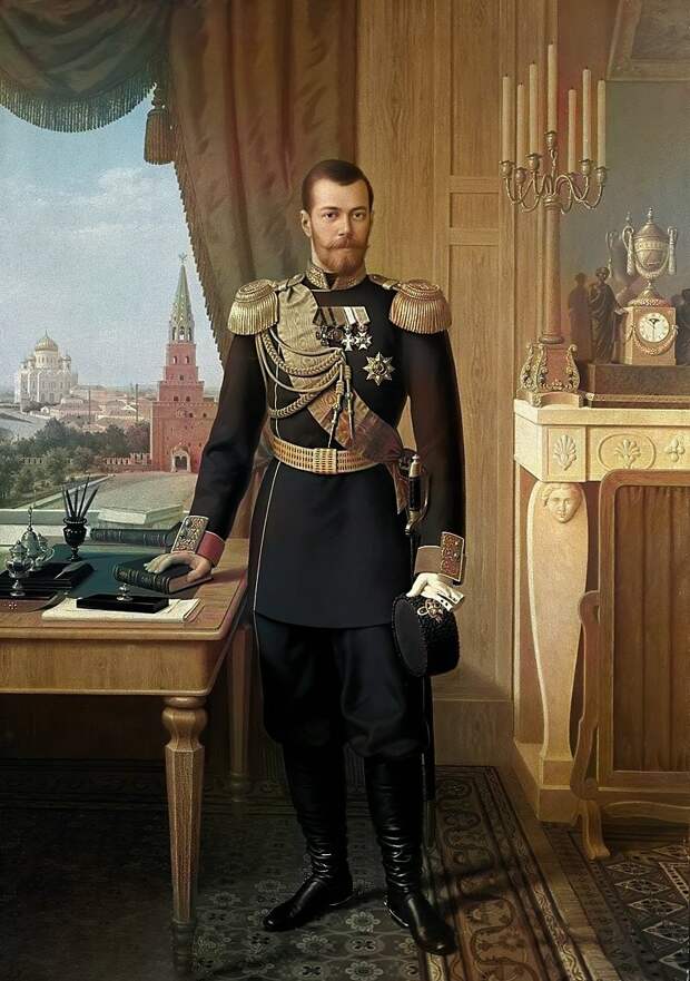 Портрет императора Николая II. Рис. Н. Я. Яш, 1896 год. 