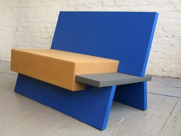 Садовая скамейка из пробки для любителей модернизма, Daniel Michalik Furniture Design