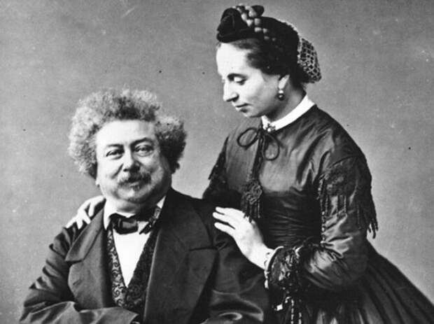 Александр Дюма с дочерью Мари-Александрин.
