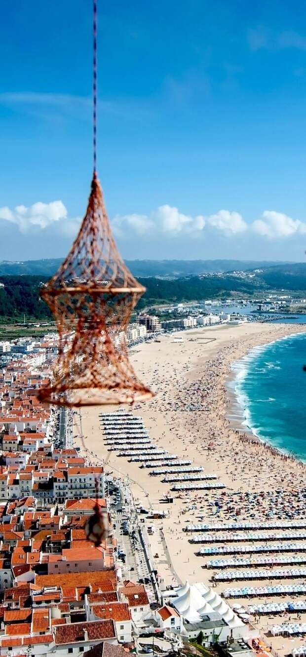 Amazing View of the city of Nazare in Portugal from the Mountain | 32 Stupendous Places in Portugal every Travel Lover should Visit
