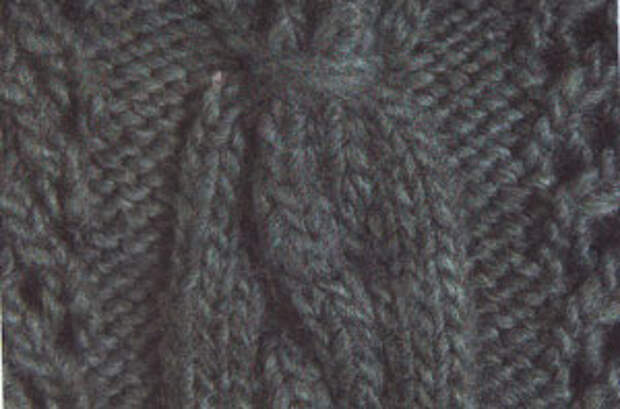 Серый удлиненный кардиган, связанный спицами. Описание и схемы бесплатно