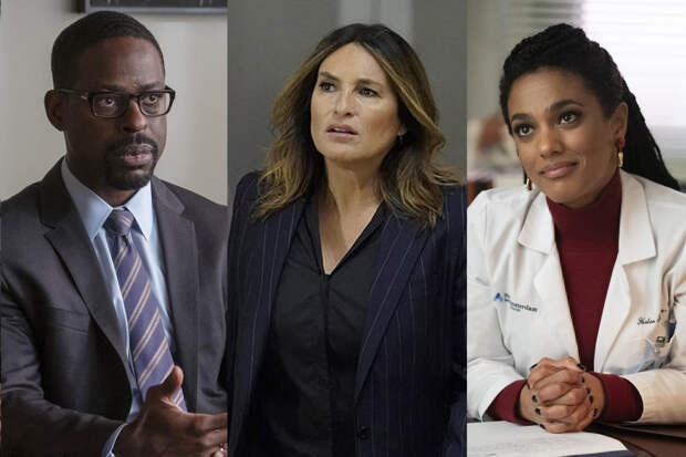 Sterling K. Brown (This Is Us), Mariska Hargitay (Law & Order: SVU), Freema Agyeman (New Amsterdam) | Photo Credits: NBC