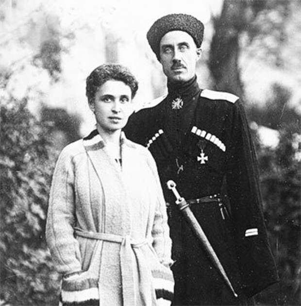 Барон Врангель с женой