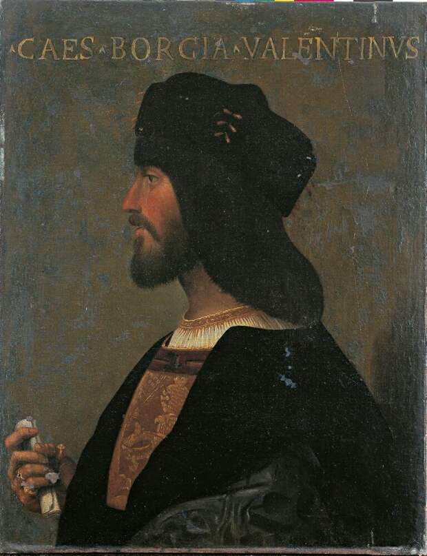 Портрет Чезаре Борджиа, герцога Валантинуа, кисти Пинтуриккьо. Изображение из открытых источников Яндекс.