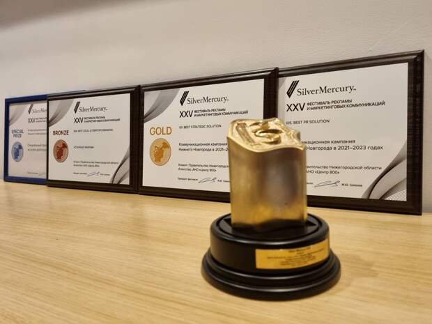 Нижний Новгород получил награды за лучшее продвижение бренда города
