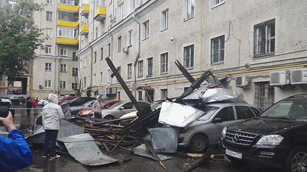 В Москве прошел ураган.
