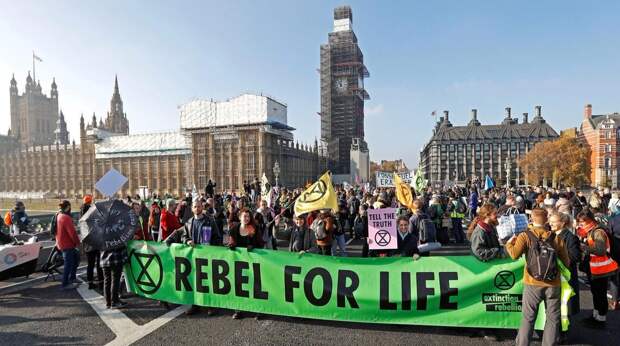Тысячи активистов по изменению климата перекроют движение в центральном Лондоне