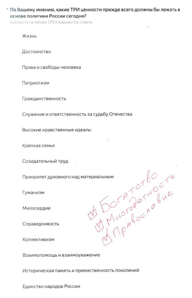 Опрос студентов, или «русский должен быть бедным»