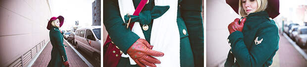 Olga choi fashion blogger myblondegal South Korea elegant smart casual Oasap military coat Choies wine floppy hat Kooding sweater Kate-Katy over knee boots-06412c