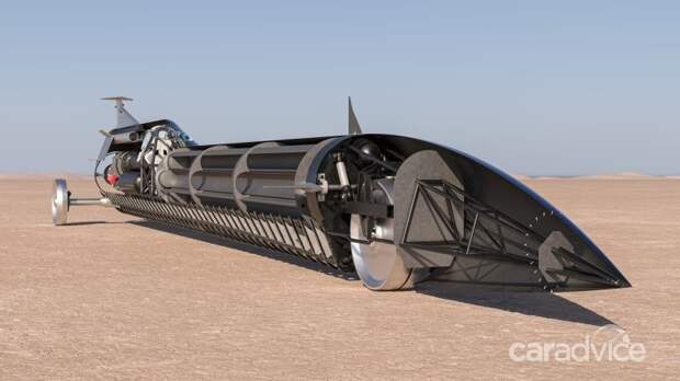 Aussie Invader 5R, мощностью 200.000 лошадиных сил, попытается установить рекорд наземной скорости в 2022 году