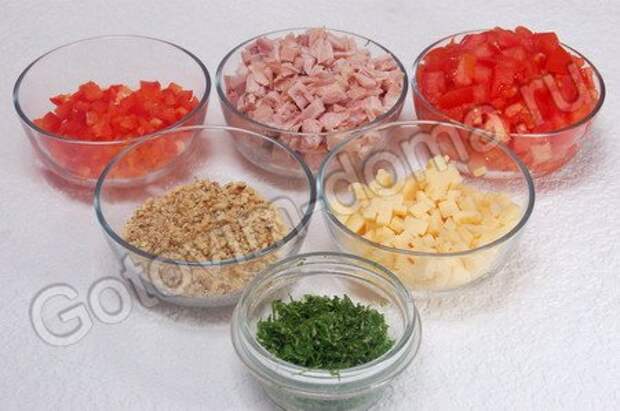 Салат с копченой курицей Зимний вечер