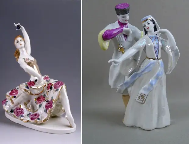 Дулевские фарфоровые статуэтки.
