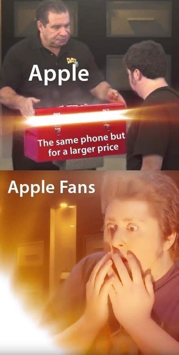 12. Apple: тот же Айфон, но за бОльшие деньги / Фанаты Apple скупают всё 12. Apple: тот же Айфон, но за бОльшие деньги / Фанаты Apple скупают всё