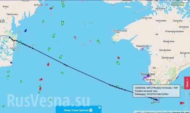 Внезапно: украинский круизный лайнер идет в Ростов вместо Одессы (+КАРТА) | Русская весна