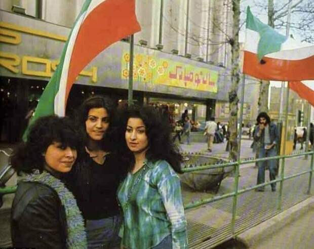 Тегеран, уличная мода в 1970-х гг. женщины, иран, история, факты, фото