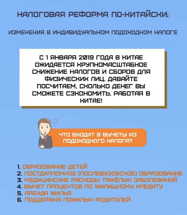 Китайская налоговая реформа. В 2019 году Китай ожидает крупномасштабное снижение налогов и сборов