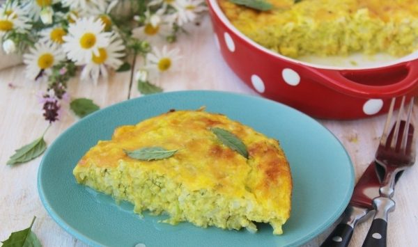 Запеканка из кабачков и риса