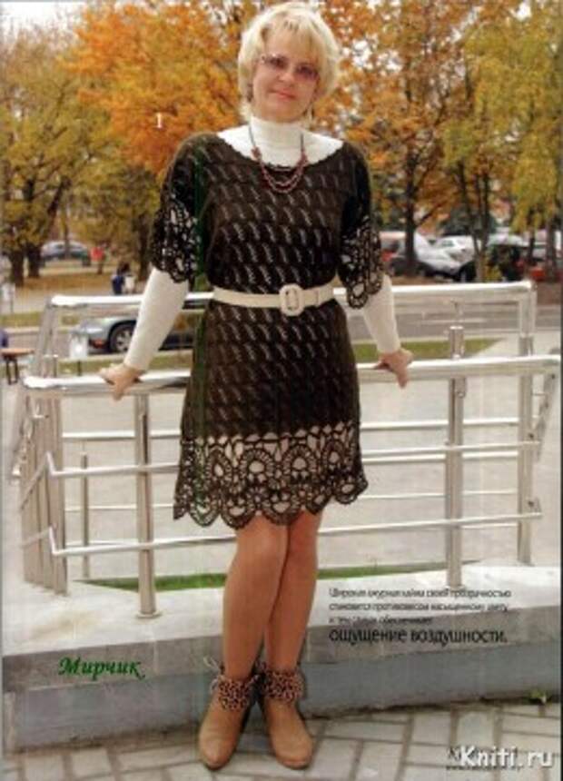 Вязание платьев крючком