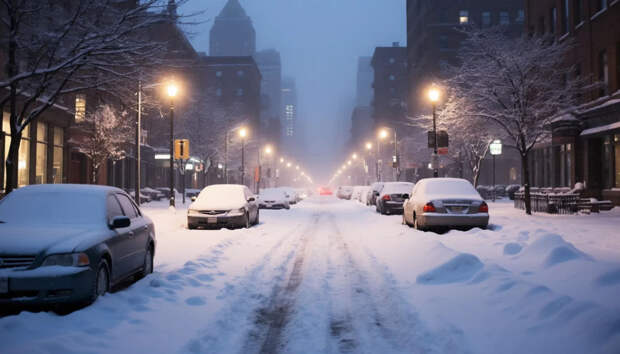 В Москве ожидается мощный снегопад и сильный ветер 8 и 9 января