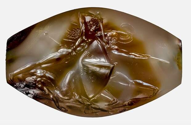 Древнегреческая гемма, 1500 лет до н.э. | Фото: pikabu.ru.